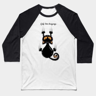 Halloween cat design Baseball T-Shirt